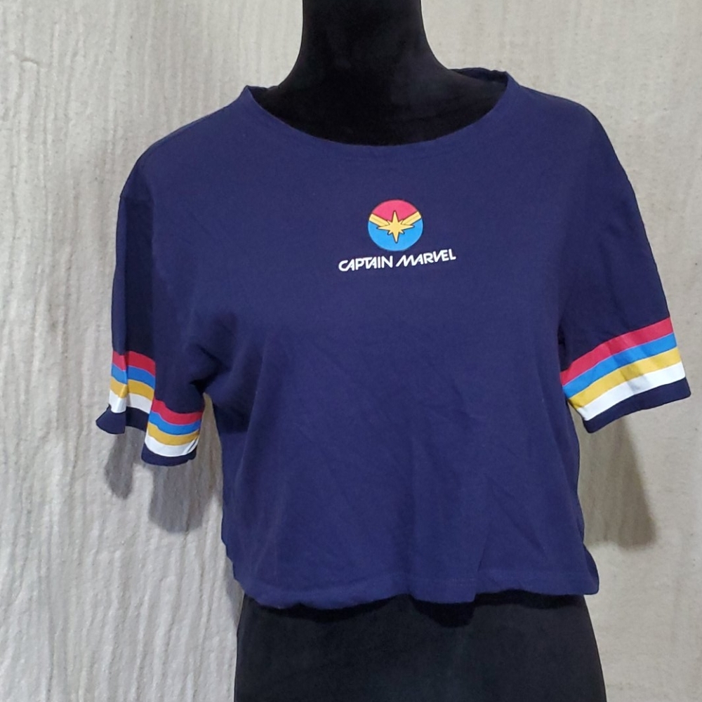 Captain Marvel Crop Top